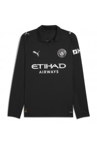 Manchester City Jalkapallovaatteet Vieraspaita 2025-26 Pitkähihainen